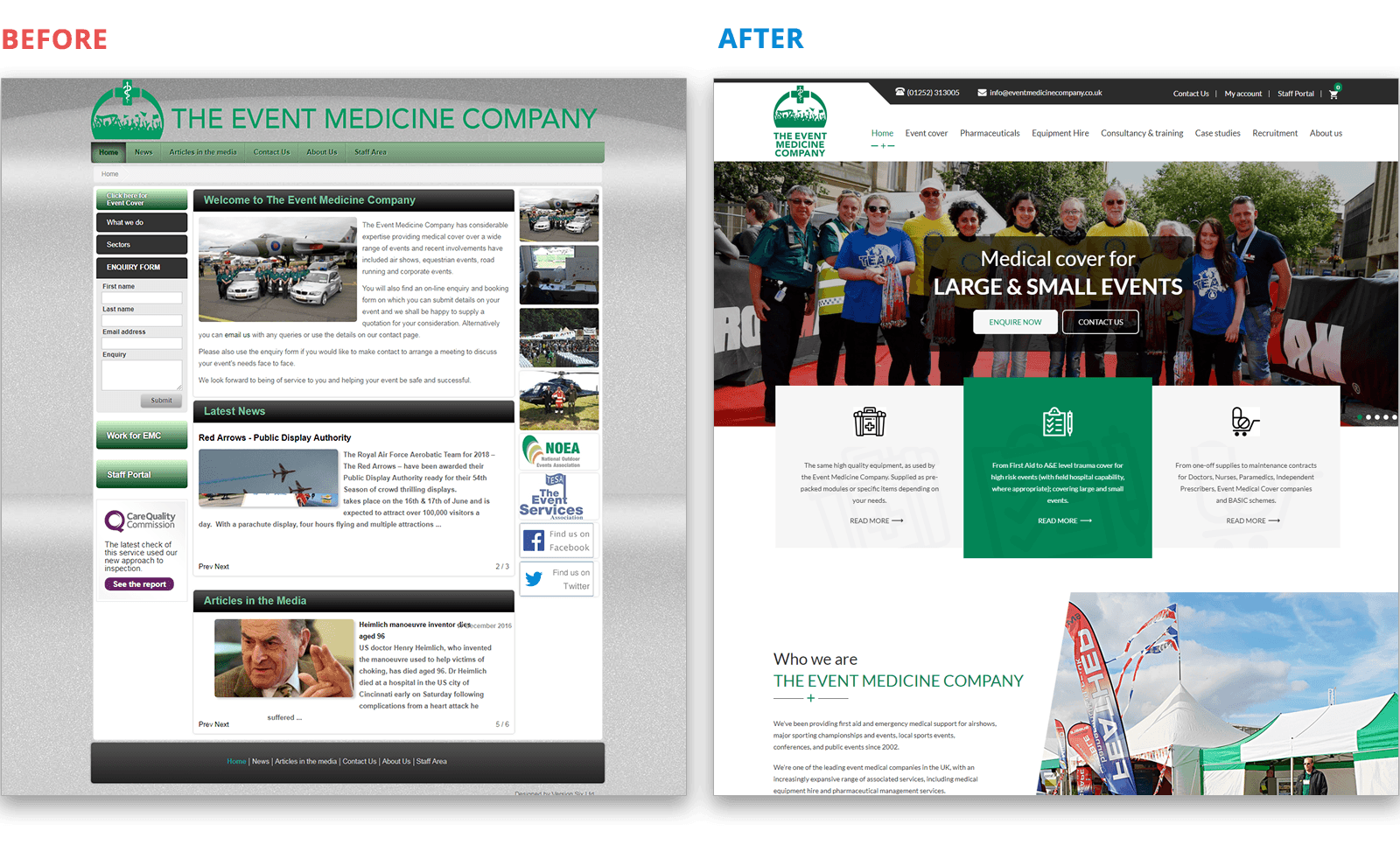 eventmedicine before after