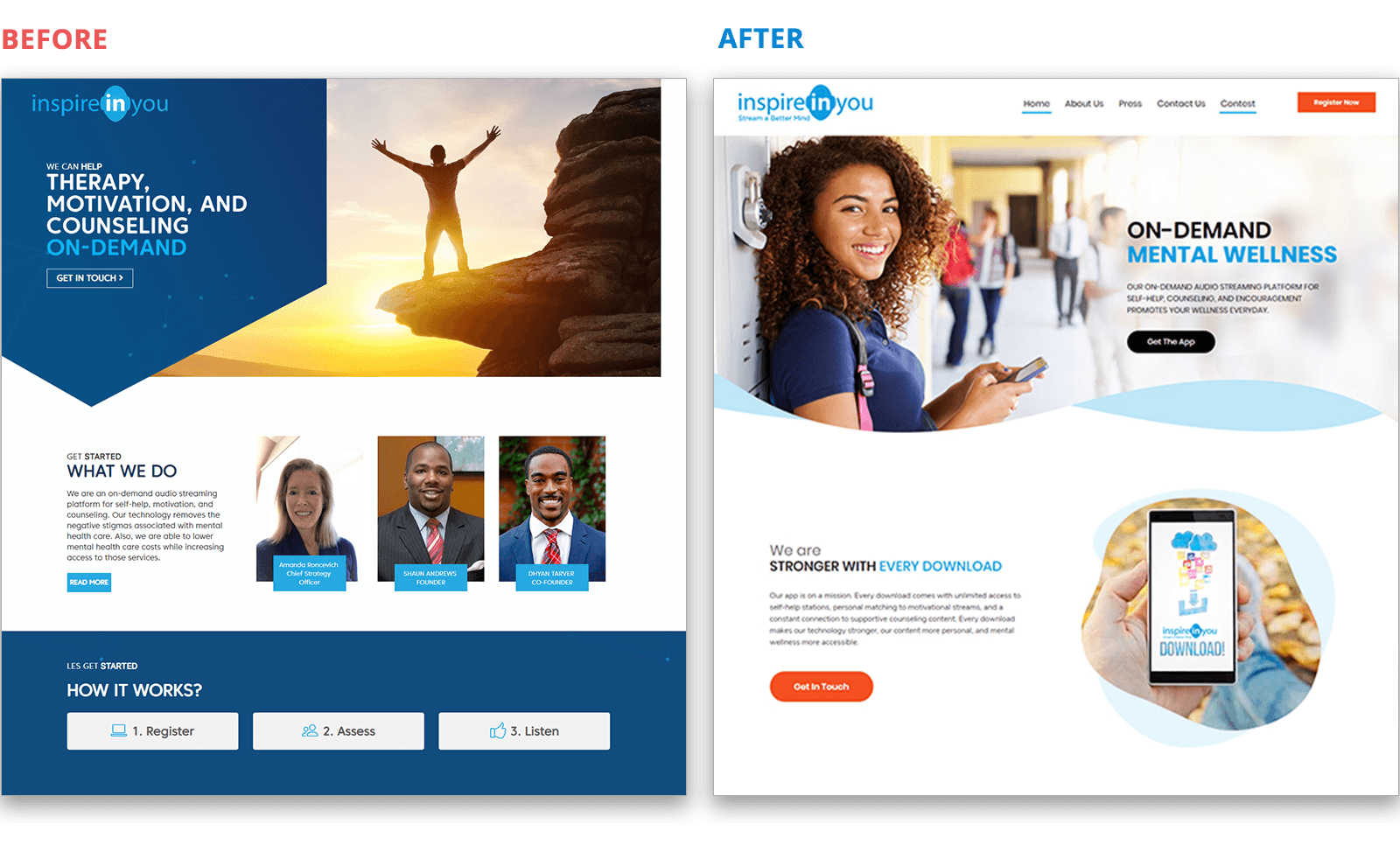 inspire before after